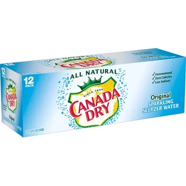 Canada Dry Seltzer, 12 oz cans, 12 pk, 2 ct