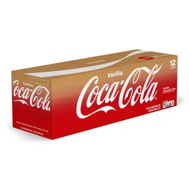 Coca-Cola Vanilla, 12 oz cans, 12 pk, 2 ct