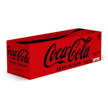 Coca-Cola Zero Sugar, 12 oz cans, 12 pk, 2 ct