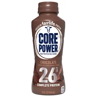 Core Power Protein Chocolate 26G, 14 oz bottles, 12 loose