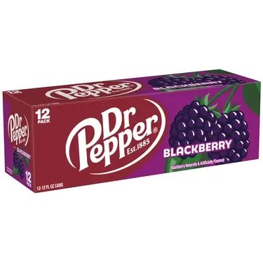 Dr Pepper Blackberry, 12 oz cans, 12 pk, 2 ct