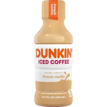 Dunkin' French Vanilla Iced Coffee, 13.7 oz bottles, 12 Loose
