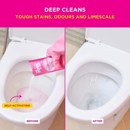 Miracle Power Foaming Toilet Cleaner, Fruity Scent, 3.5 oz Packet, 2 Packets/Box