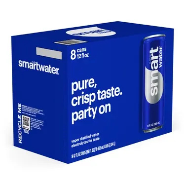 Glaceau Smartwater, 12 oz cans, 8 pk, 3 ct