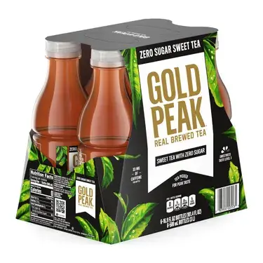 Gold Peak Zero Sugar Sweet Tea, 16.9 oz bottles, 6 pk, 4 ct