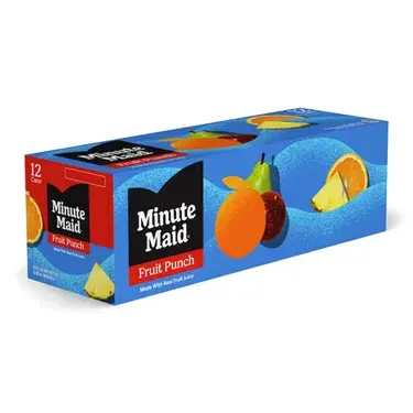 Minute Maid Fruit Punch, 12 oz cans, 12 pk, 2 ct