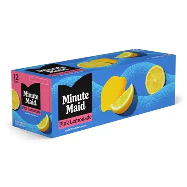 Minute Maid Pink Lemonade, 12 oz cans, 12 pk, 2 ct