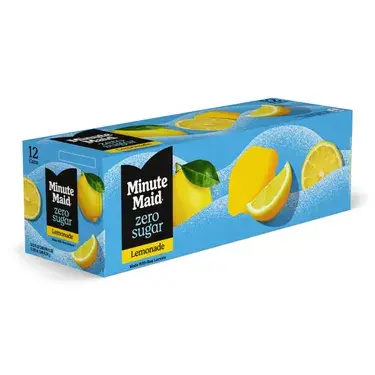 Minute Maid Zero Sugar Lemonade, 12 oz cans, 12 pk, 2 ct