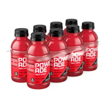 Powerade Fruit Punch, 12 oz bottles, 8 pk, 3 ct
