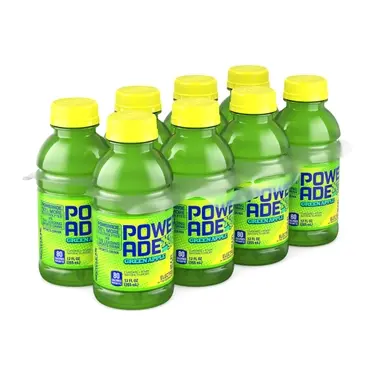 Powerade Xtra Sour Green Apple, 12 oz bottles, 8 pk, 3 ct