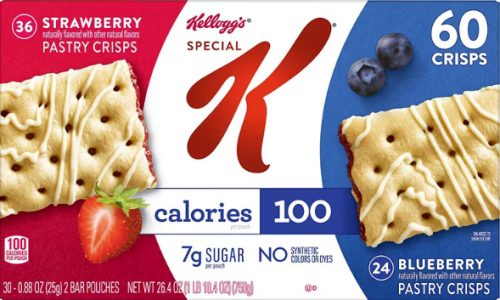 Special K Pastry Crisps Breakfast Bars, Variety, 60/PK