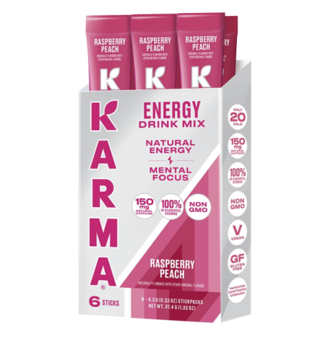 Energy Raspberry Peach, 6pk