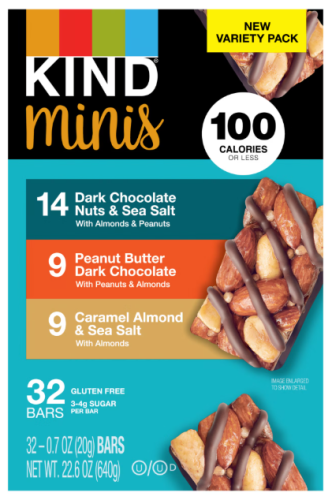 Kind Snacks Mini Nut Bars, Mixed Variety Pack, 32 ct.