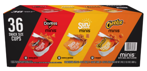 Frito Lay Variety Pack of Mini Snacks and Chips, Action Cup Mix, 36 ct.