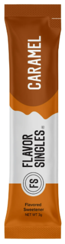 SWEETENER, FLAVOR SINGLES, CARAMEL, 30CT