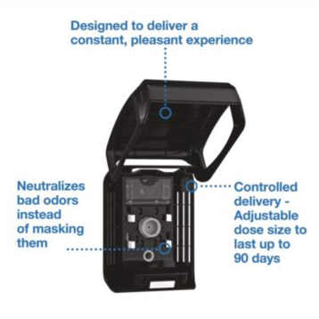 Constant Air Freshener Dispenser, Black