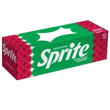 Sprite Winter Spiced Cranberry, 12 oz cans, 12 pk, 2 ct