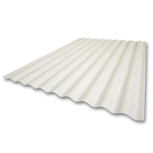 2 1/2" X 12' CORRUGATED WHITE FIBERGLASS