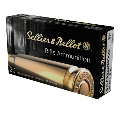 Sellier & Bellot SB65A Rifle Ammo 6.5 Creedmoor FMJ 140 Gr 20 Rnd