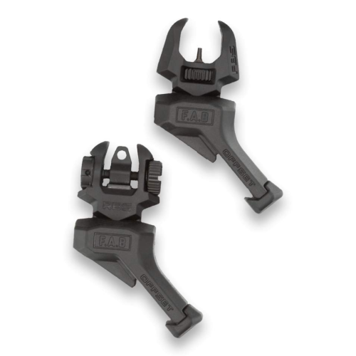 FAB Defense Front and Rear Offset Flip-Up Sights