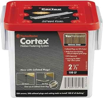 FASTENMASTER CORTEX-HAVANA GOLD 100LF/CTN