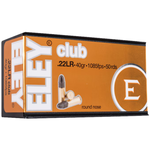 Eley Club 22LR Ammo 40 Grain Round Nose