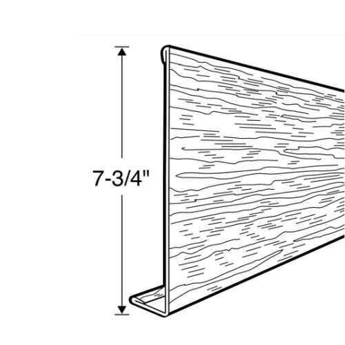 ROLLEX SL8 WOODGRAIN FASCIA COVER 8" X 12' CLAY