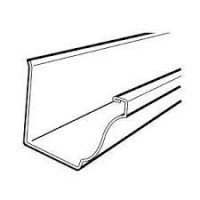 5" STEEL K GUTTER 20' 28GA BROWN