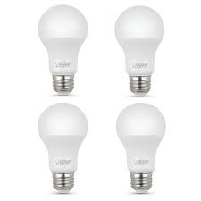 BULB LED 10YEAR 60WATT A19 27K 4PK