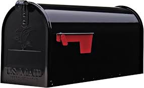 E1100B00 MAILBOX STD BLK STEEL