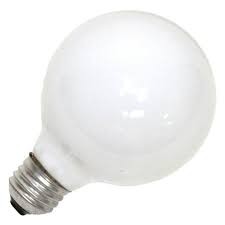 14262 WHT GLOBE BULB 60W G25