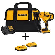 DEWALT DCN660D1 CORDLESS ANGLED FINISH NAILER KIT 16 GUAGE FASTENER 110 CAPACITY REAR LOAD LOADING