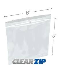 1183 6IN X 9IN PLASTIC BAG