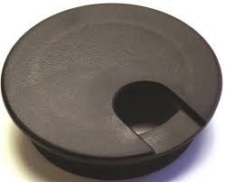 61607 GROMMET DESK BLK 2-1/2IN