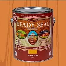 112 SEMITRANSPARENT STAIN/SEALER READY SEAL 1-GALLON NATURAL CEDAR