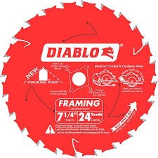 DIABLO BLADE7-1/4 24THT BULK