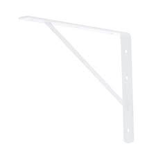 SHELF BRACKET-NO POLE WHITE
