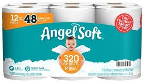 Angel Soft 79397 Toilet Tissue, 2-Ply, Paper