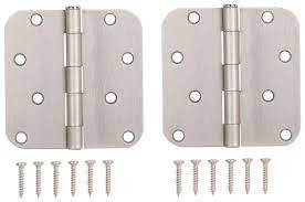 HINGE DR 5/8RD 4X4IN SAT NIC