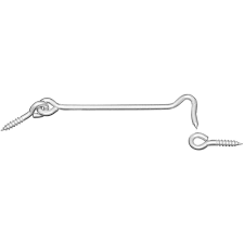 750720 STEEL HOOK/EYE 6IN ZINC