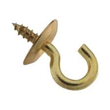 759000 CUP HOOK 1/2" SOLID BRS