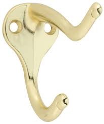 756100 COAT/HAT HOOK BRASS
