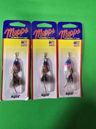Mepps B1ST RBT-G Aglia In-Line Spinner, 1/8 oz, Dressed Treble