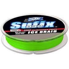 Sufix 671-008L 832 Ice Braid Line 8Lb 50Yd Neon Lime