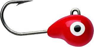 VMC TTJ132GLRD Tungsten Tubby Jig 1/32 oz, #12 Hook Glow Red