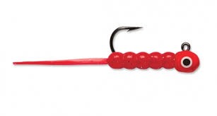 VMC WXJ132GLRD Waxy Jig, 1/32 oz, #8 Hook, Glow Red