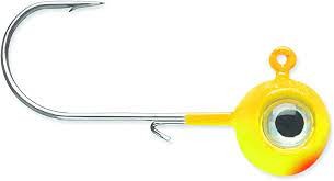 VMC NME116-CO Neon Moon Eye Jig 1/16 oz, #4 Hook, Chartreuse Orange