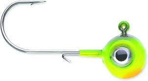 VMC NME116-FT Neon Moon Eye Jig 1/16 oz, #4 Hook, Firetiger,2 Pk