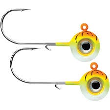 VMC NME116-OFU Neon Moon Eye Jig 1/16 oz, #4 Hook, Orange Fire UV,2