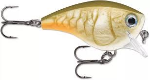Rapala BXB03BOC BX Brat Squarebill Crankbait 3, 2", 3/8 oz, Bone Craw